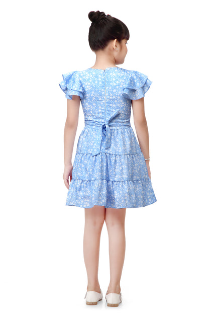 Tiny Girl Print Fit & Flare Dress