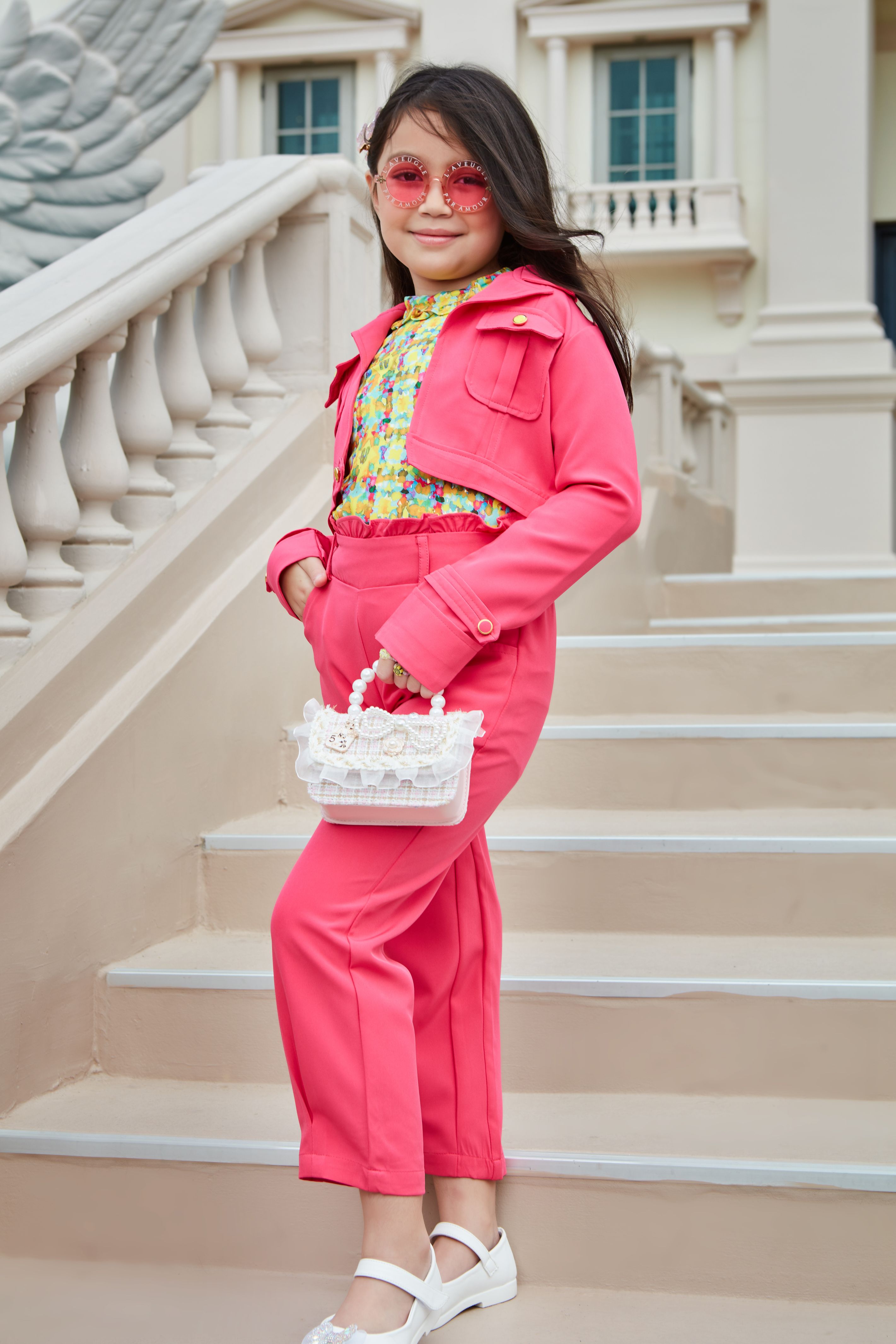 Pink Jacket Co-ord Set – Tiny Girl