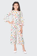 Tiny Girl Cream Floral Co-ord Set