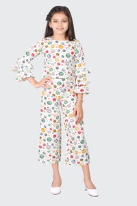 Tiny Girl Cream Floral Co-ord Set