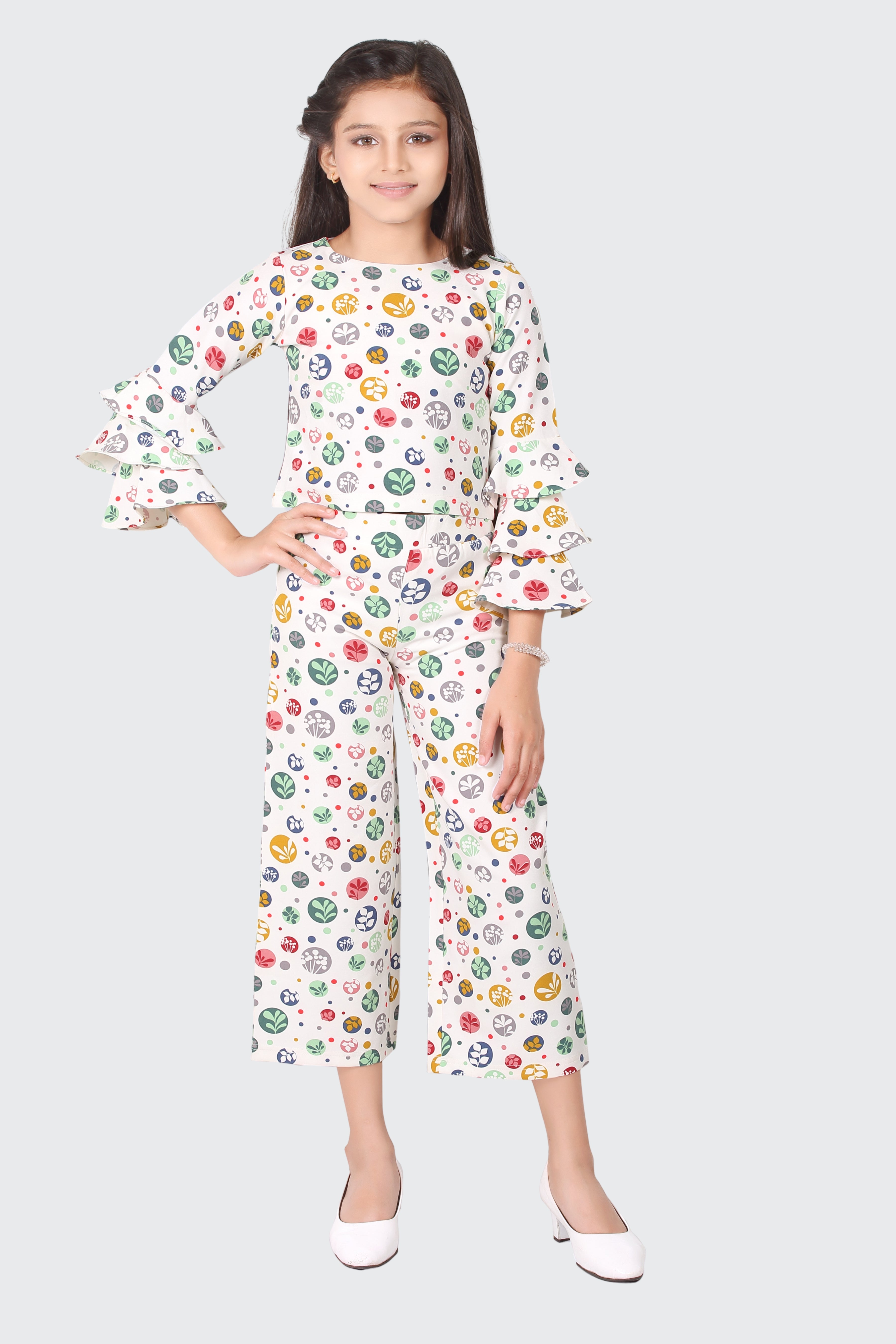 Tiny Girl Cream Floral Co-ord Set