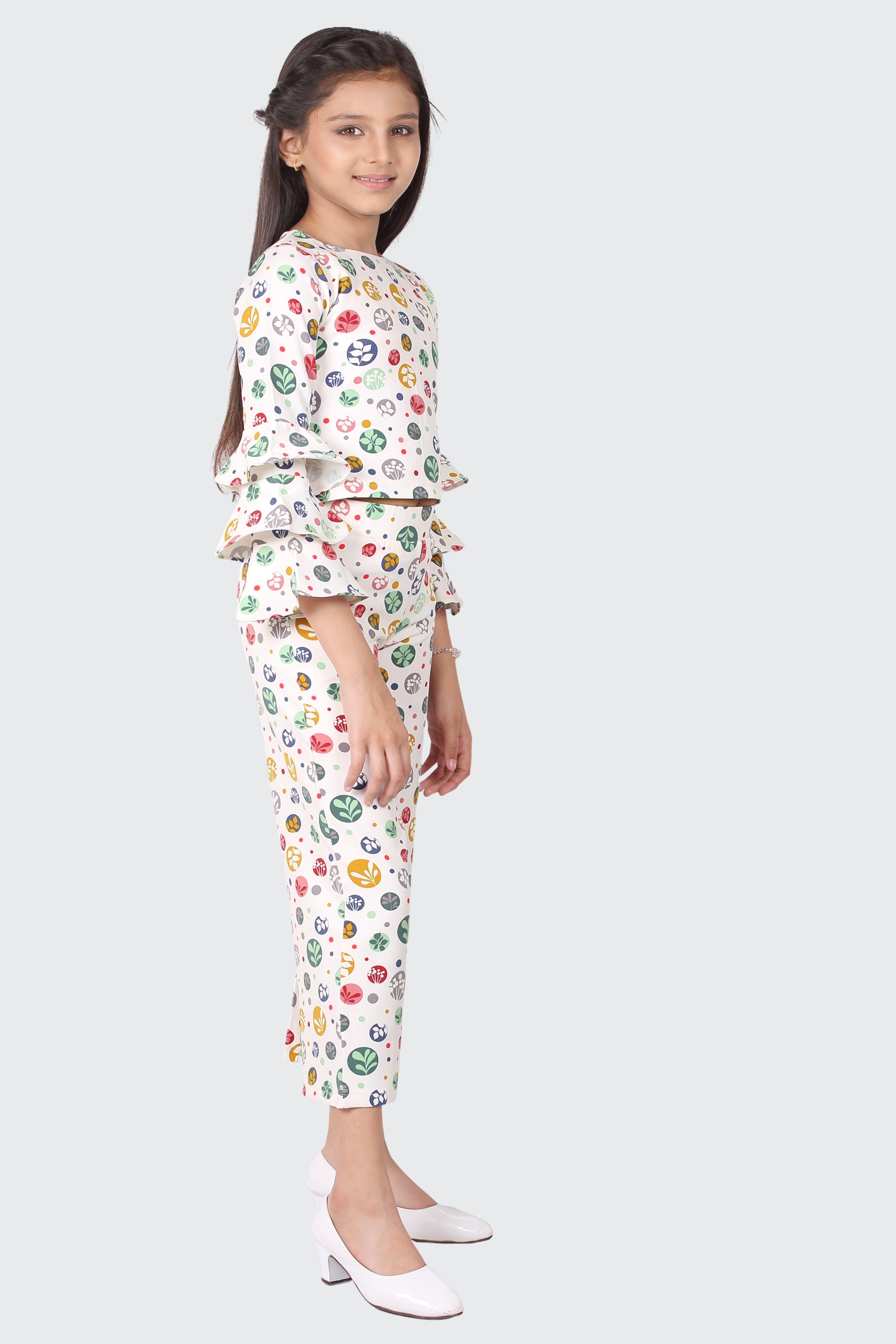 Tiny Girl Cream Floral Co-ord Set