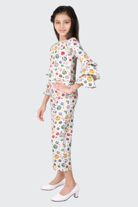 Tiny Girl Cream Floral Co-ord Set