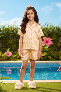 Barbie Satin Printed Night suit | Trendy Girls Outfit Online | Kids