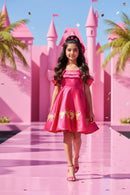 Barbie Girl Pink Bow Party Dress BAF312