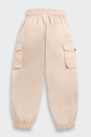 Beige Utility Cargo Joggers 0142