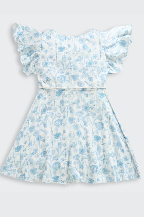 Blue Blossom Flutter Dress M2455