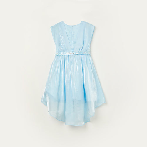 Barbie Light Blue Satin Layered Party Dress BAF261