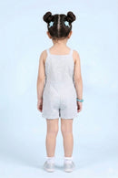 Blue Floral Sleeveless Top & Shorts Set TSJP30473