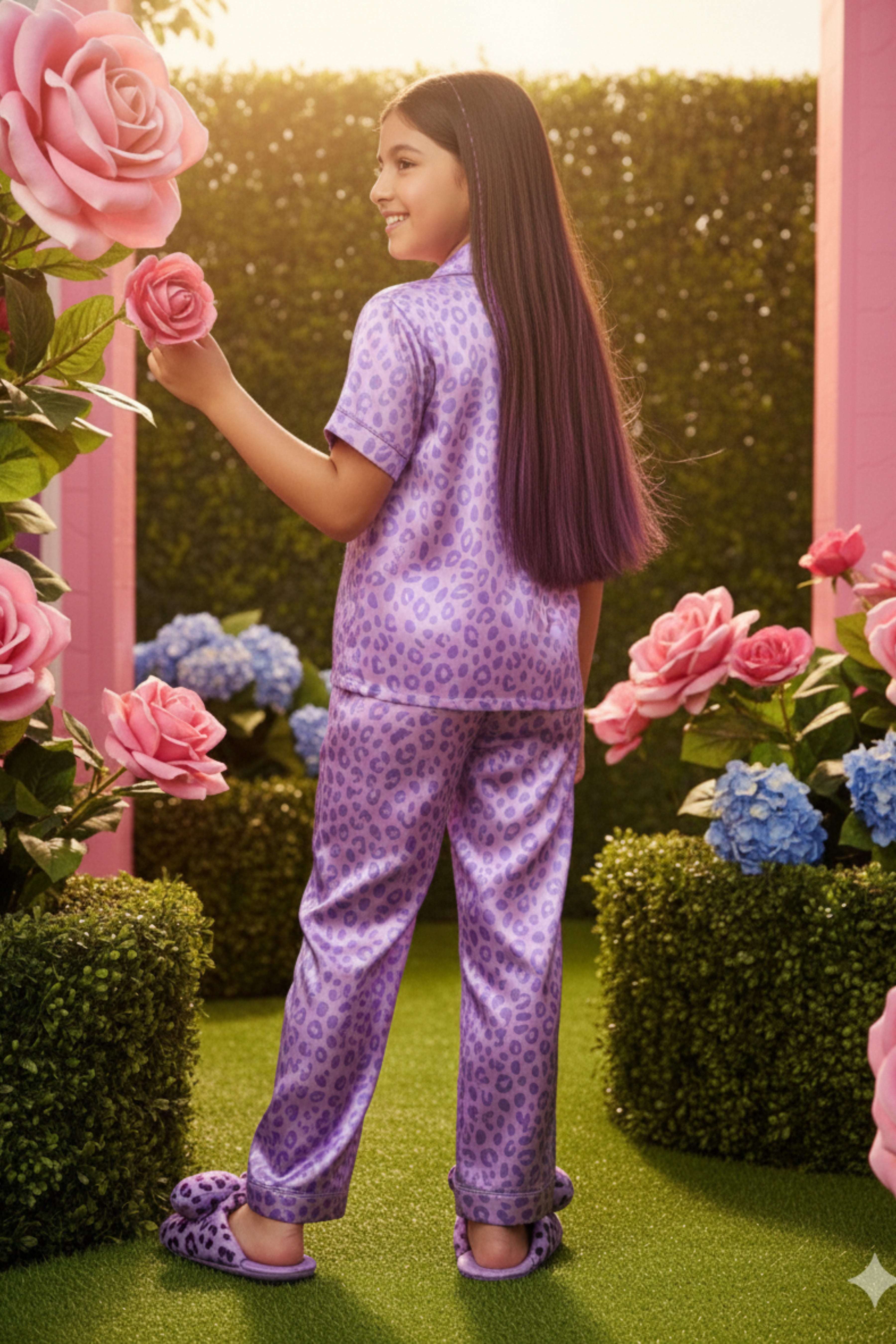 Barbie Purple Night Suit for Girls | Stylish Kids Sleepwear | Kids