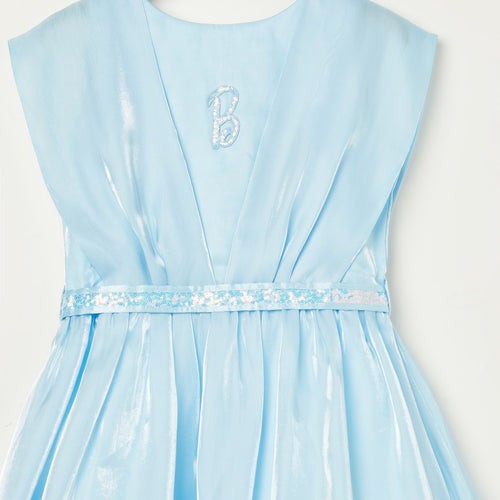 Barbie Light Blue Satin Layered Party Dress BAF261