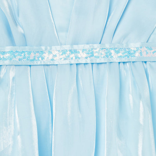 Barbie Light Blue Satin Layered Party Dress BAF261