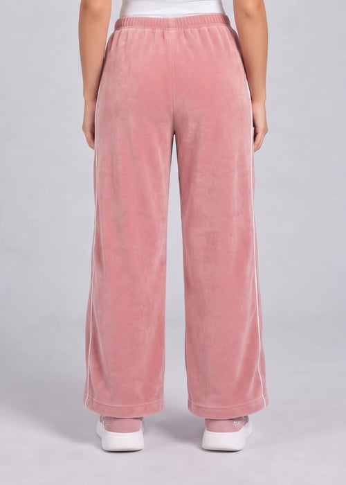 Barbie Peach Wide-Leg Pants with Contrast Piping BACO0022