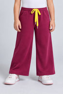 Barbie Berry Wide-Leg Drawstring Pants  BACO0024