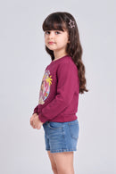 Barbie Global Icon Berry Graphic Sweatshirt BACO0024