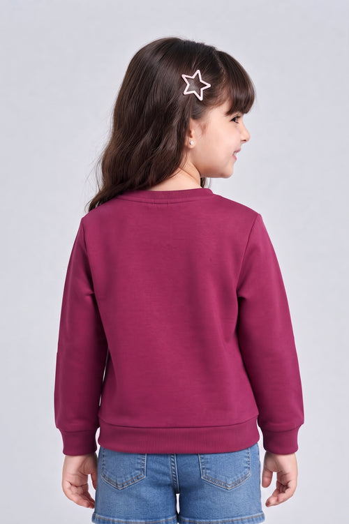Barbie Global Icon Berry Graphic Sweatshirt BACO0024