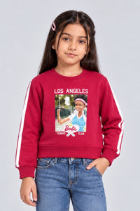 Barbie Tennis Club Raspberry Pink Sweatshirt BACO0025