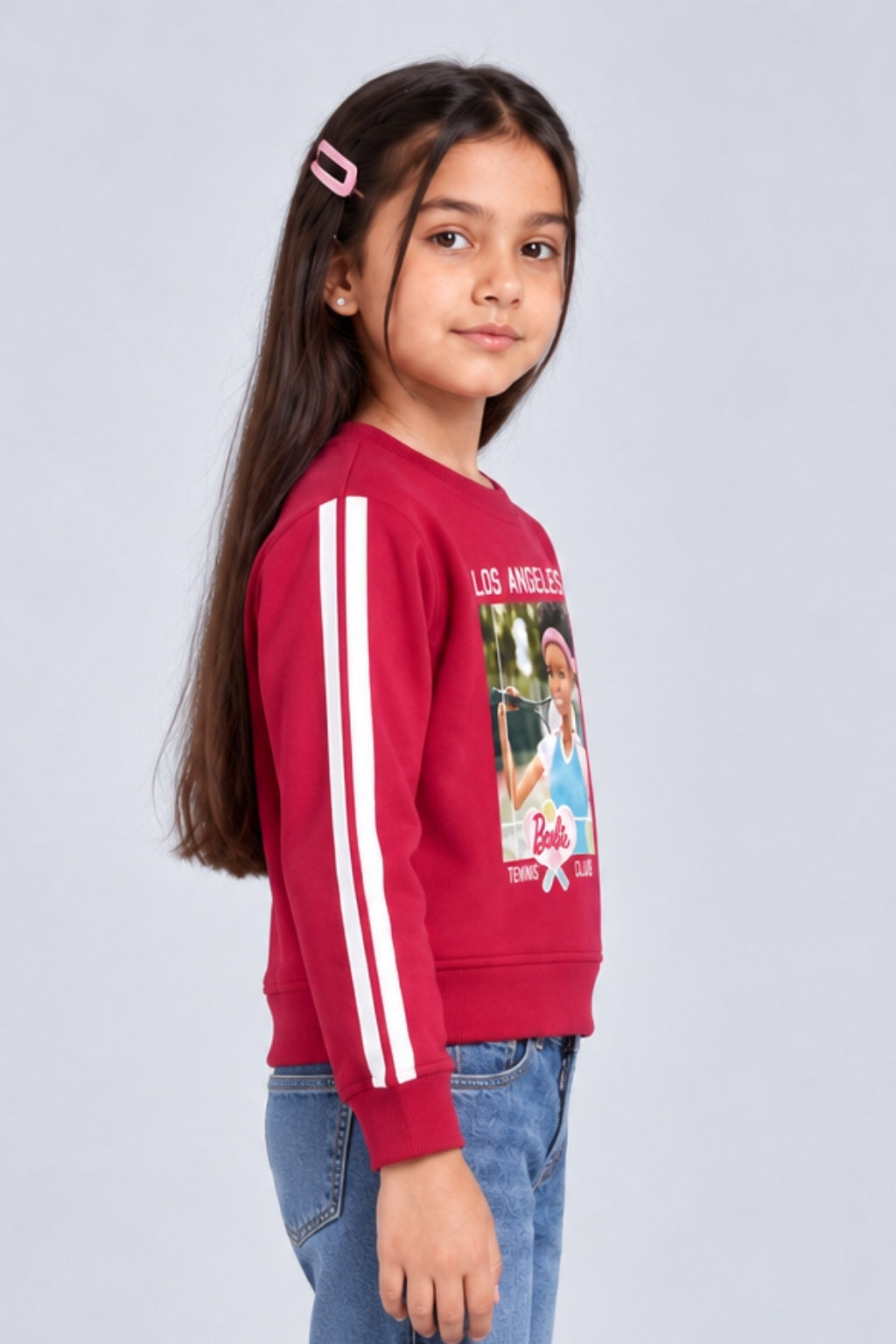 Barbie Tennis Club Raspberry Pink Sweatshirt BACO0025