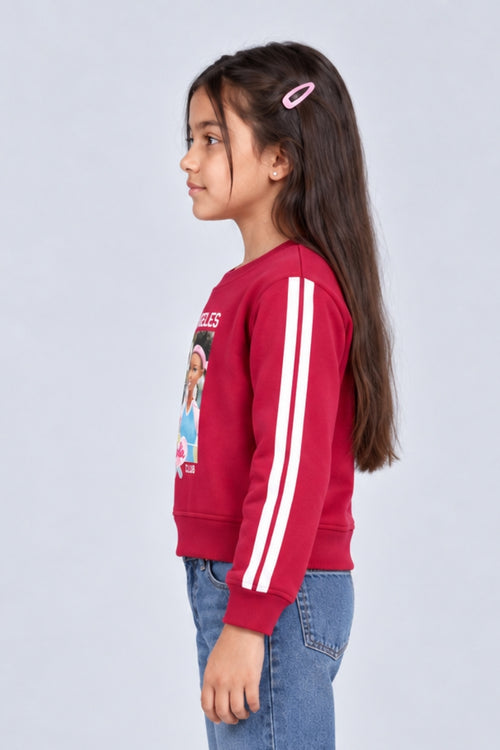 Barbie Tennis Club Raspberry Pink Sweatshirt BACO0025