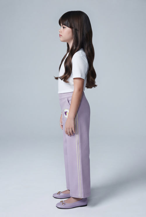 Barbie Lavender Wide-Leg Pants BACO0035