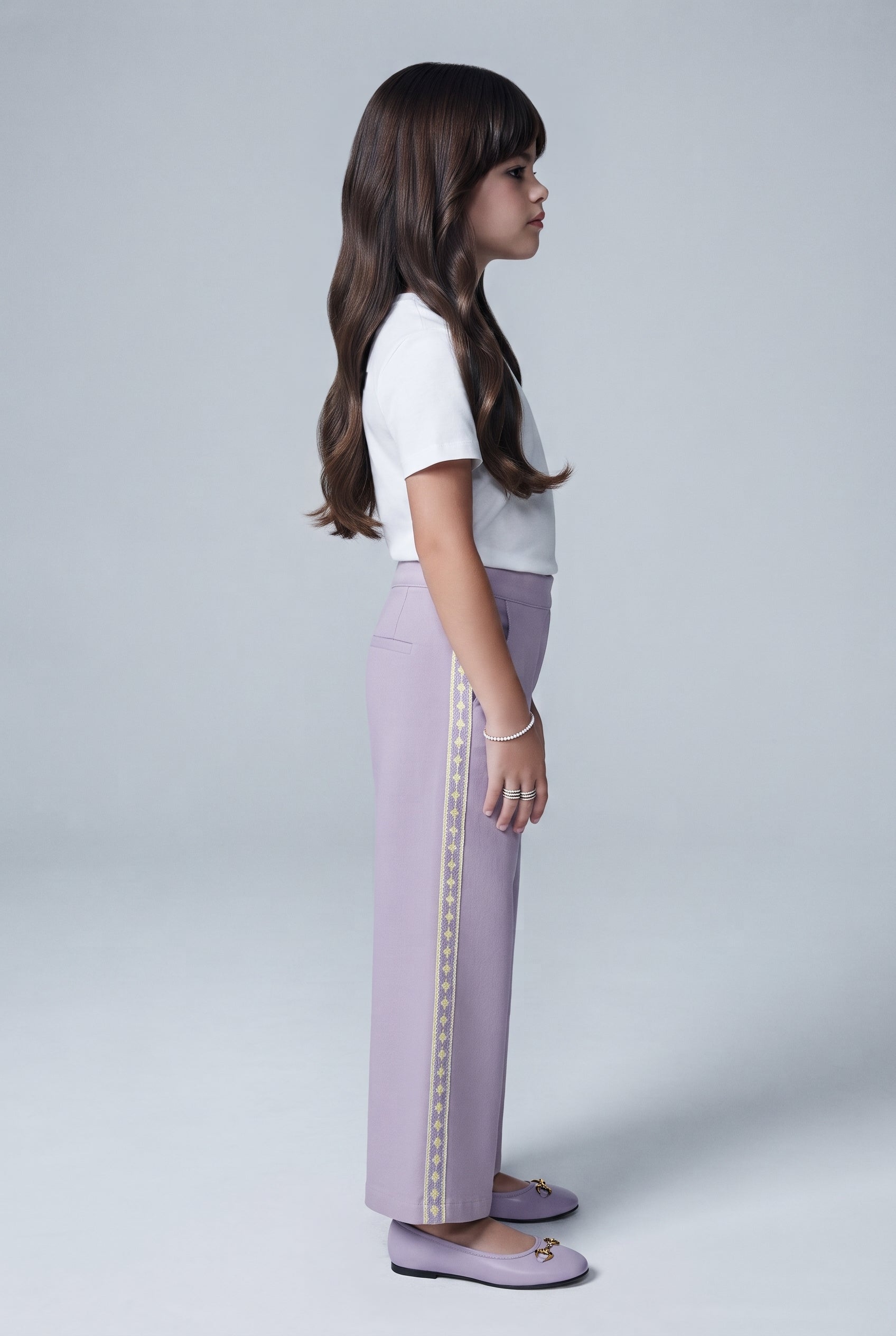 Barbie Lavender Wide-Leg Pants BACO0035