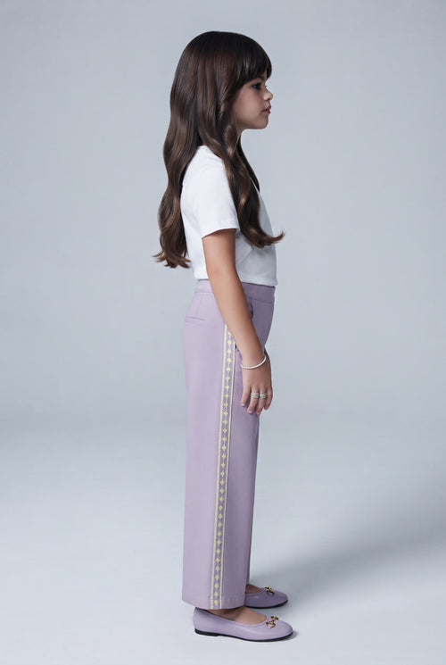 Barbie Lavender Wide-Leg Pants BACO0035