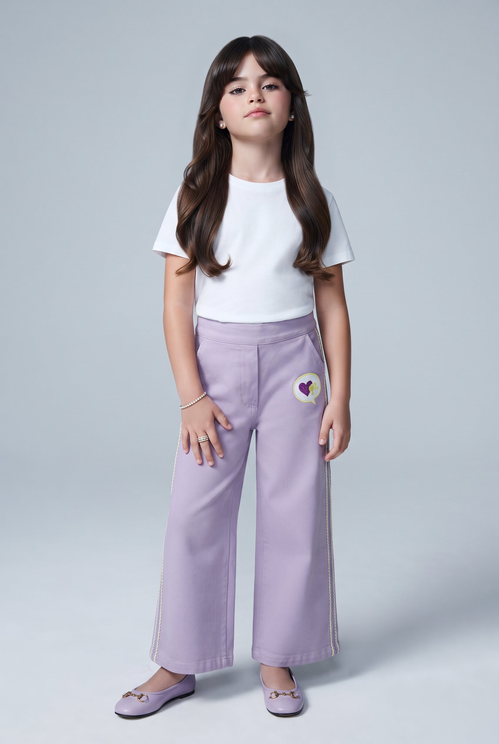 Barbie Lavender Wide-Leg Pants BACO0035