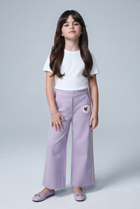 Barbie Lavender Wide-Leg Pants BACO0035