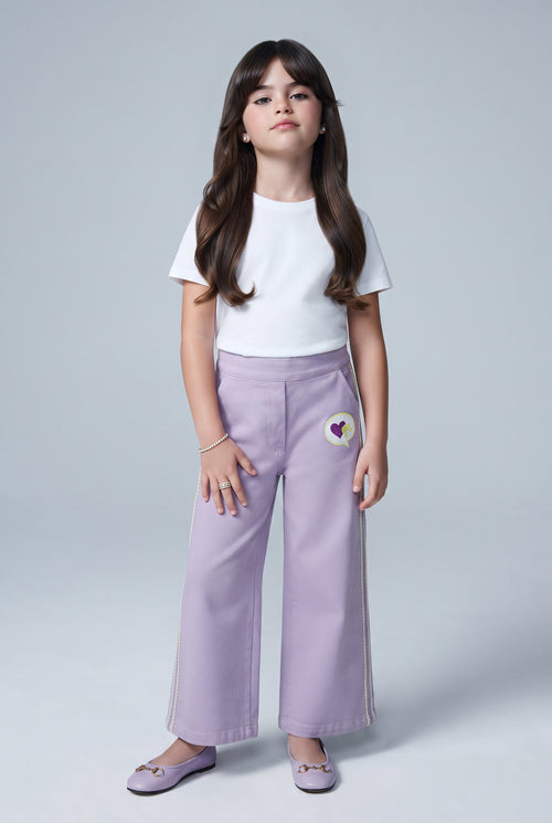 Barbie Lavender Wide-Leg Pants BACO0035