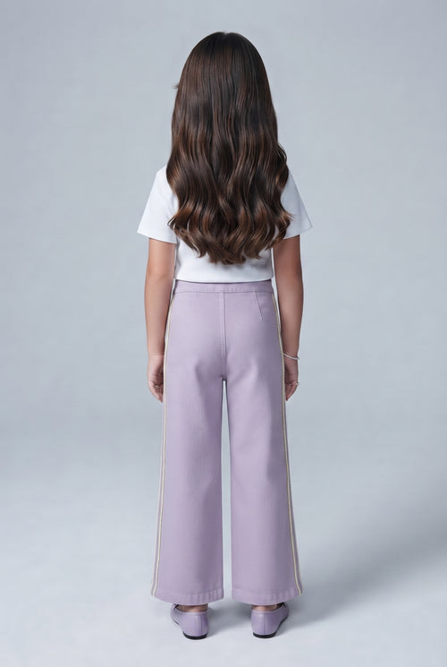 Barbie Lavender Wide-Leg Pants BACO0035