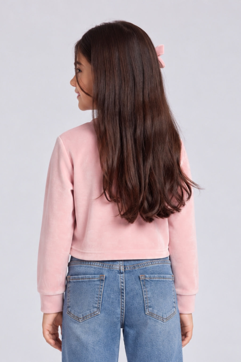 Barbie Blush Pink Embellished Sweatshirt BACO0044