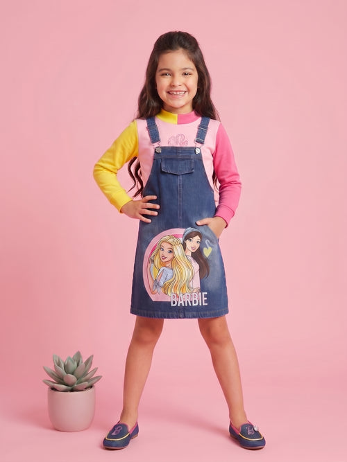 Barbie Girls Classic Blue Denim Dungarees D811