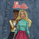 Barbie by Tiny Girl Mattel Featuring Barbie Printed Dungaree With Full Sleeves Top - Light Blue