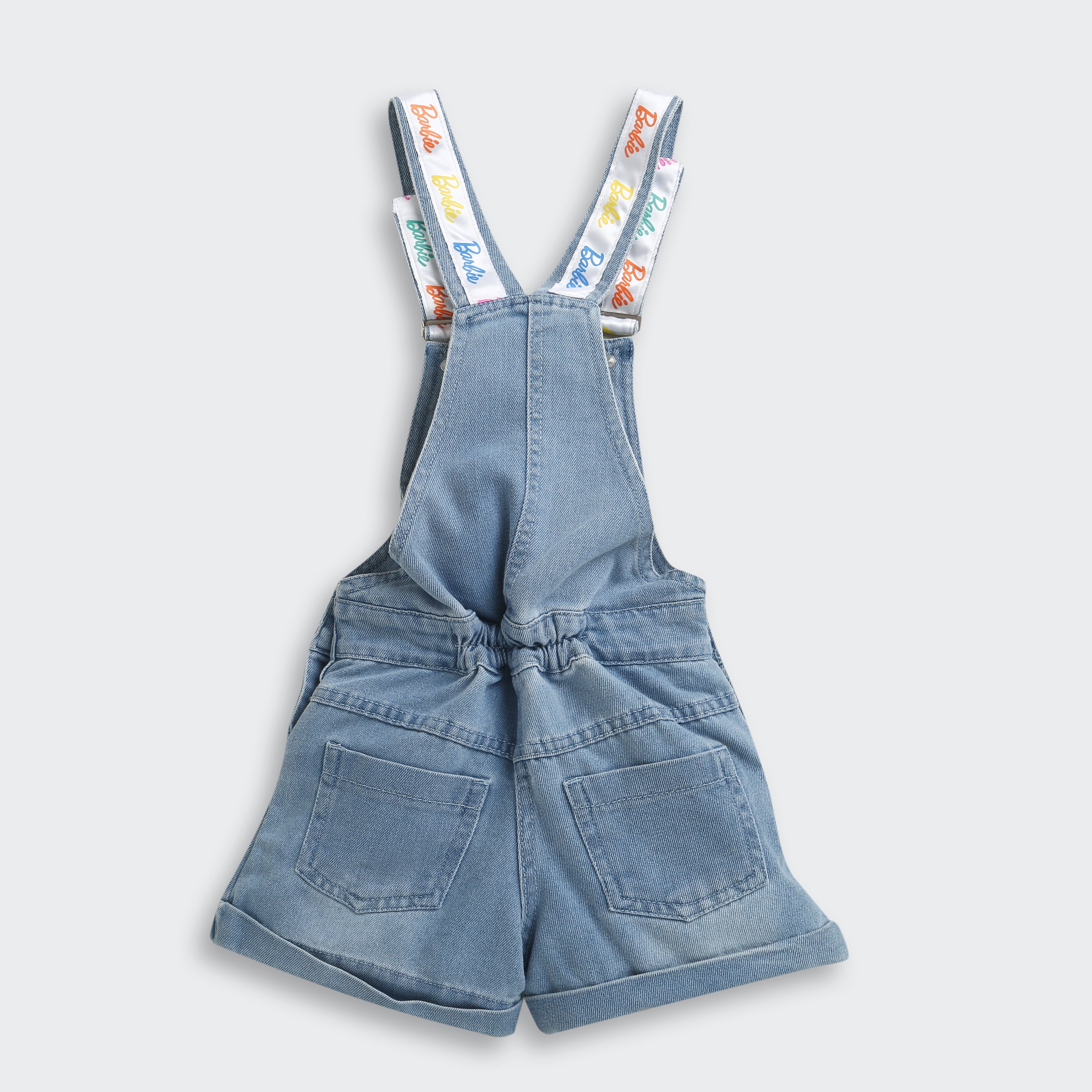 Barbie Girls Light Blue Denim Dungaree – Casual Western Wear