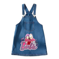 Barbie Blue Denim Pinafore Dungaree BAD837
