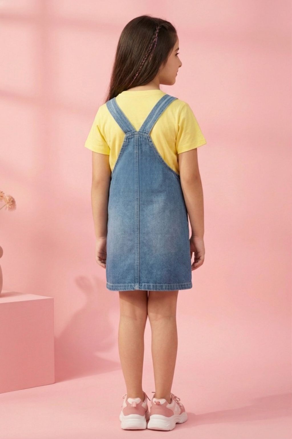 Barbie Girls Light Blue Denim Dungaree BAD850