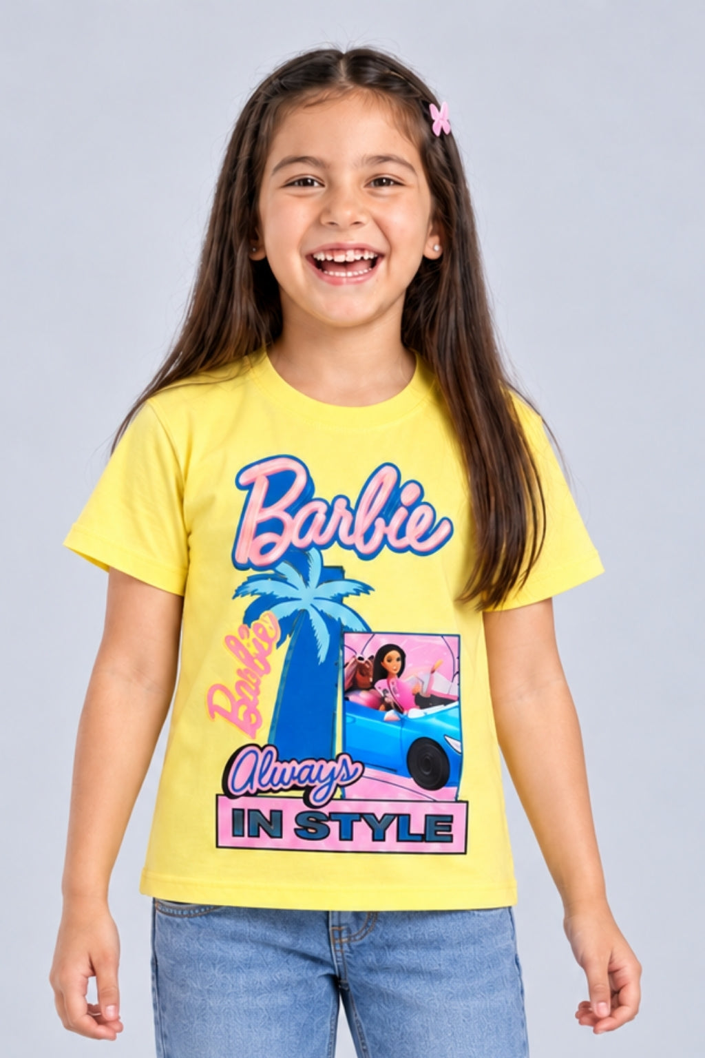 Barbie Yellow Always in Style Graphic T-Shirt BAD854