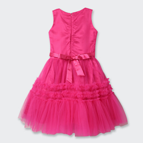 Barbie Pink Tulle Party Dress BAF202
