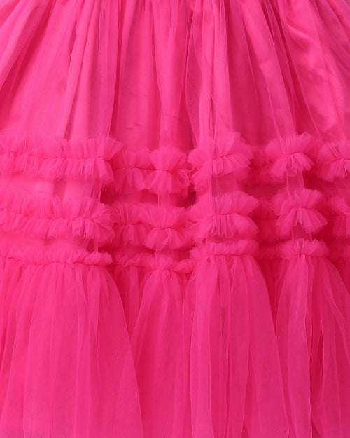 Barbie Pink Tulle Party Dress BAF202