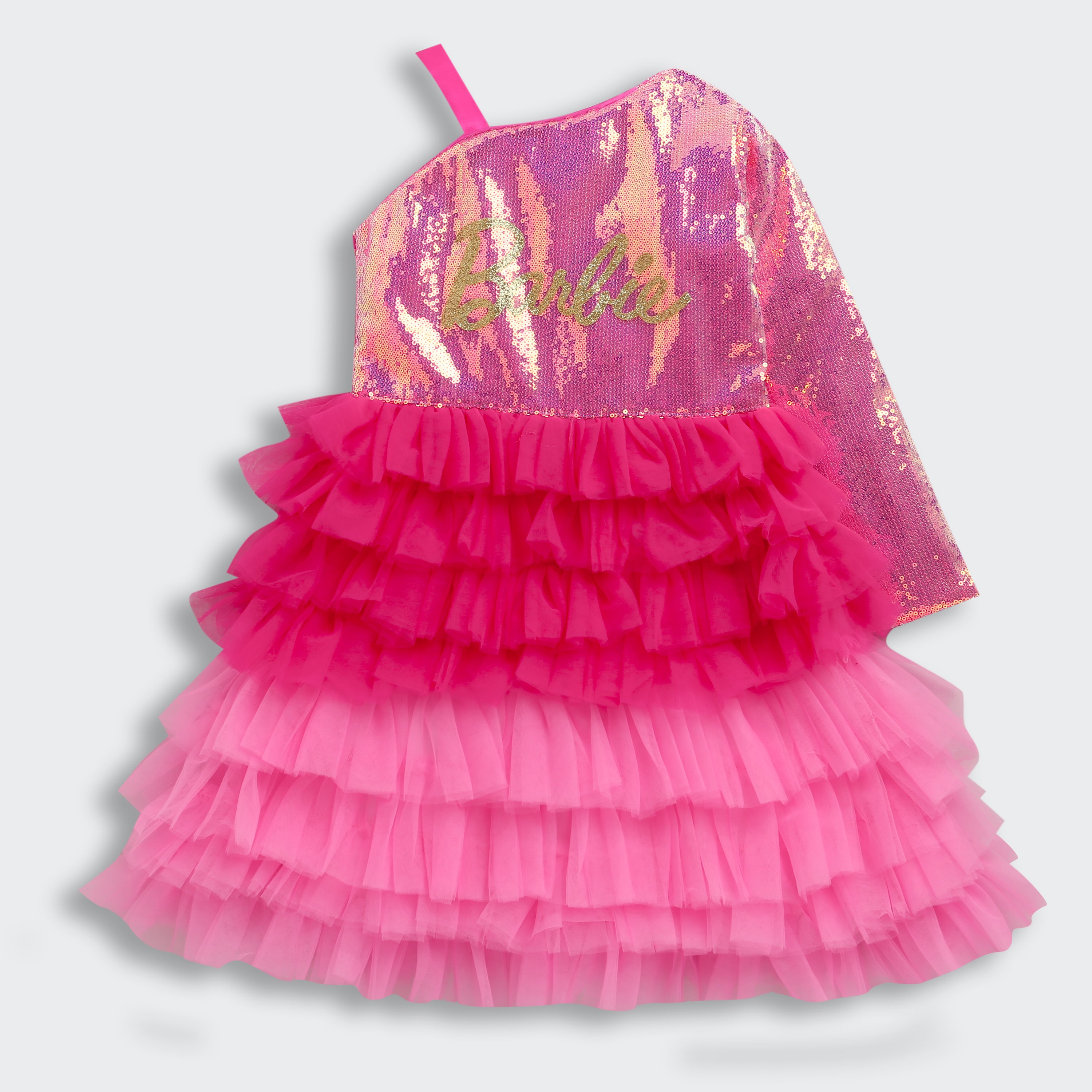 sequin barbie dress Hot Pink Sequin Dress 11.5" Doll Clothes Princess Gown Outfits Toys for Girl 1/6
