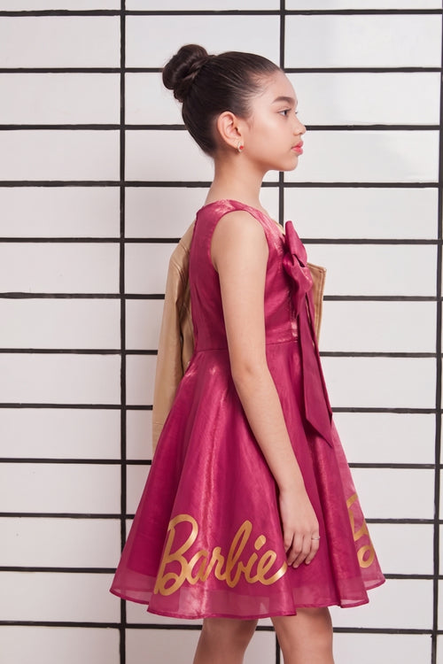 Barbie Satin Bow Detail Party Dress BAF225