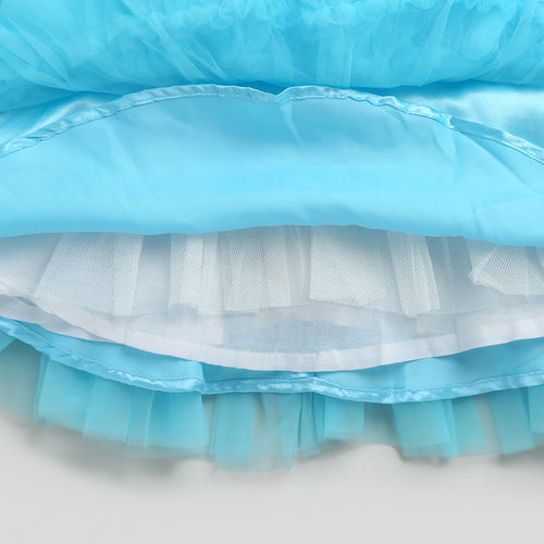 Barbie Sky Blue Tulle Layered Party Dress BAF232