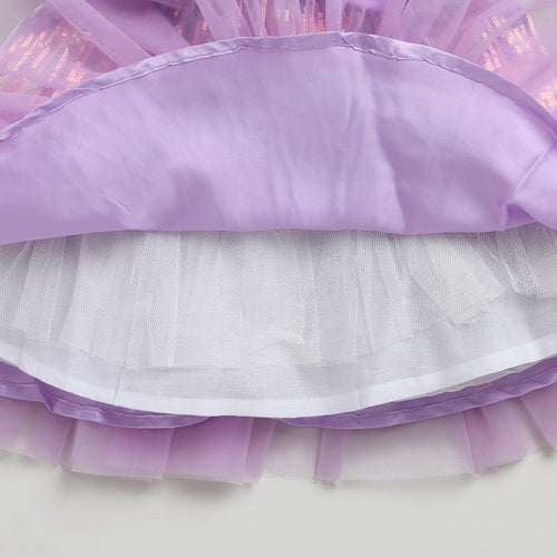 Girls Barbie Lavender Tulle Party Dress BAF235