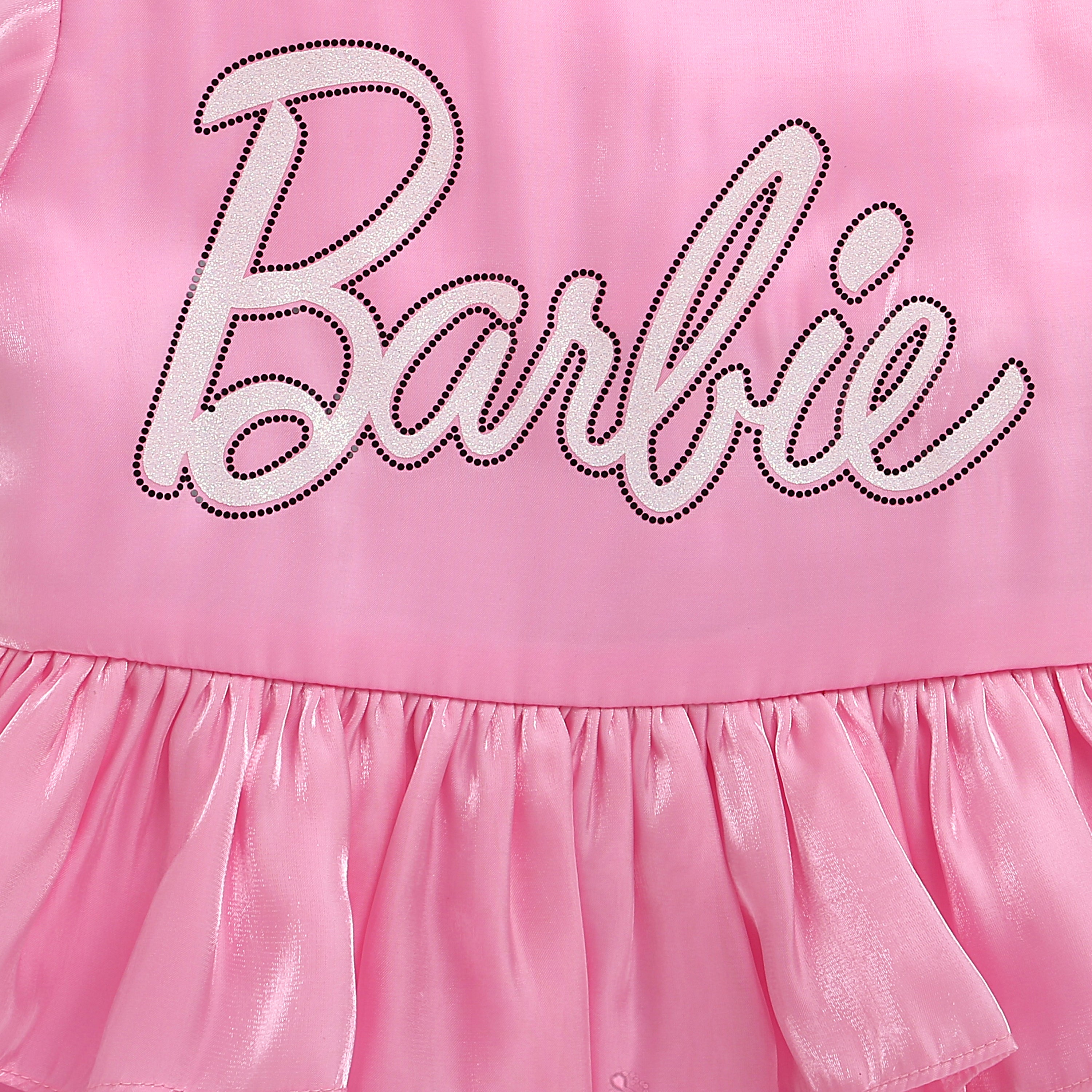 Barbie Light Pink Satin Layered Party Dress BAF239 Tiny Girl Barbie Light Pink Satin Layered Party Dress BAF239 Tiny Girl