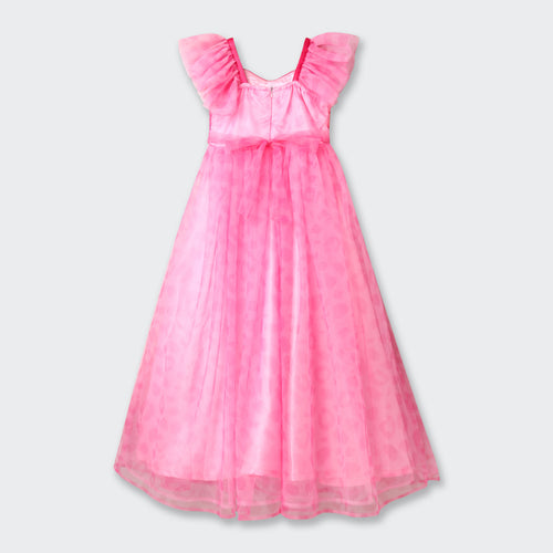 Barbie Pink Sequin Leopard Print Party Dress BAG401