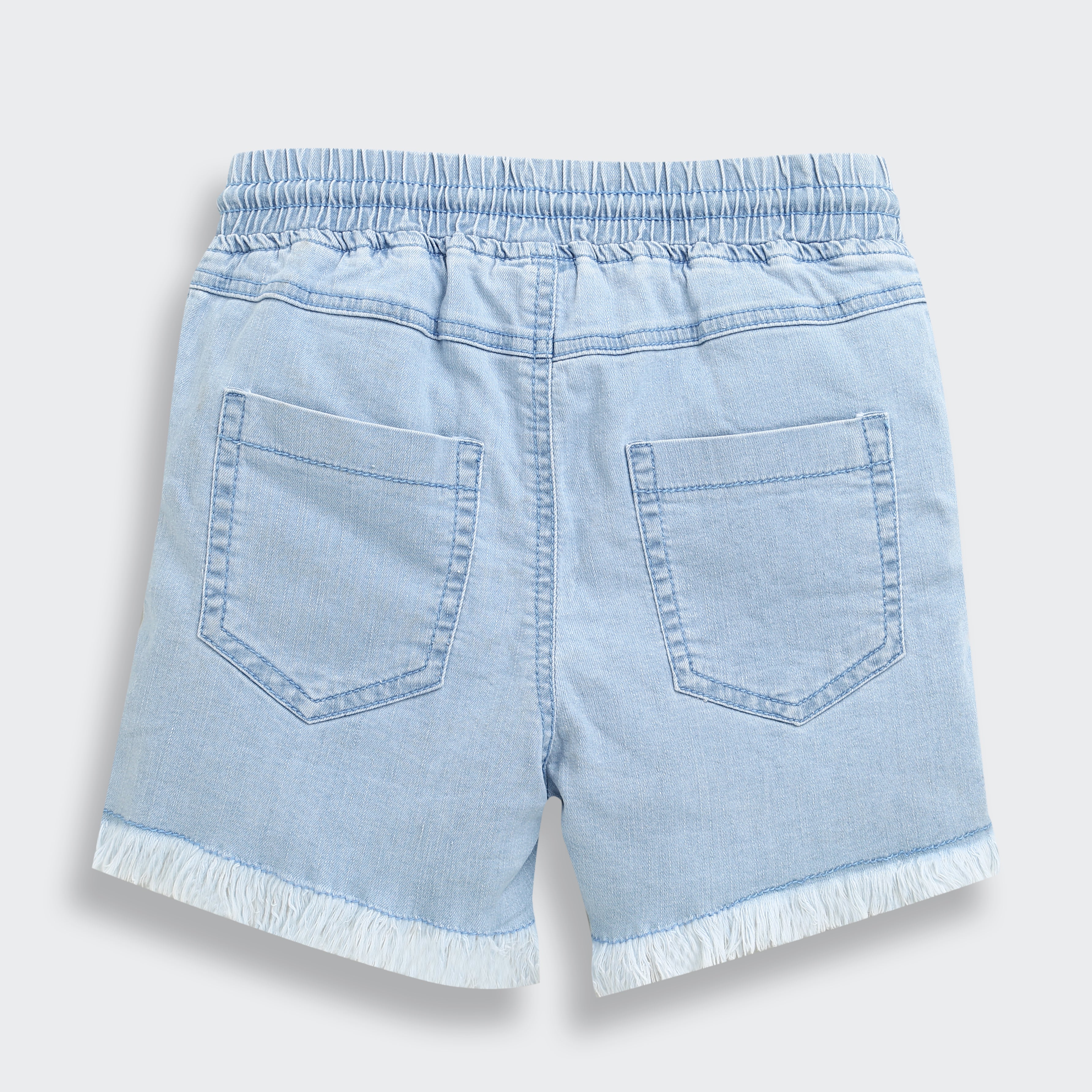 Barbie Light Blue Denim Drawstring Shorts BAH601