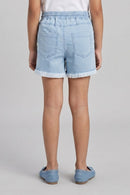 Barbie Light Blue Denim Drawstring Shorts BAH601