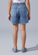 Barbie Blue Denim Logo Shorts BAH617