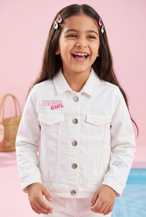 Barbie White Denim Jacket BAJ2031