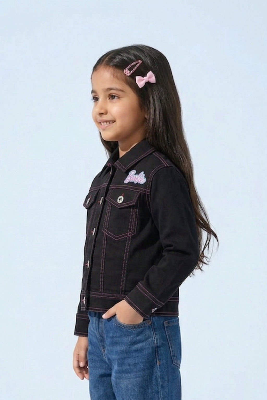 Barbie Black Denim Jacket BAJ2051